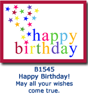 Happy Birthday Stars Custom Birthday Card